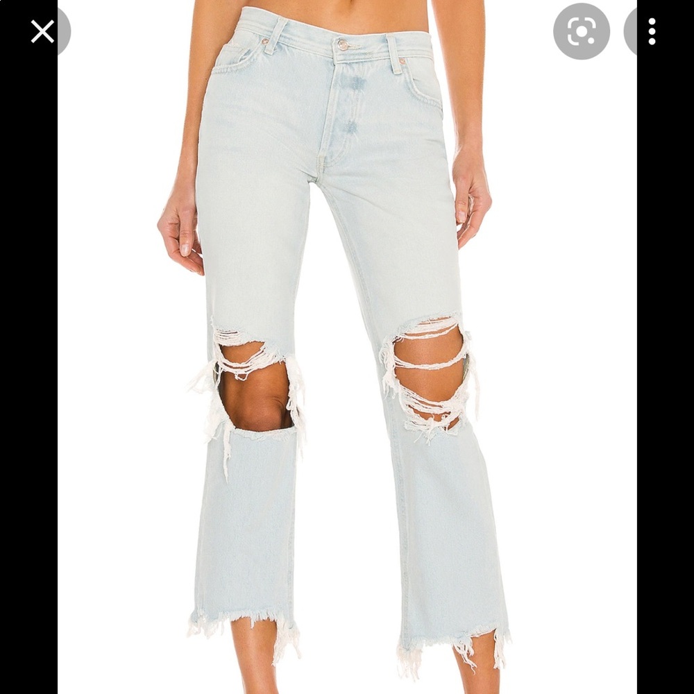 Distressed denim